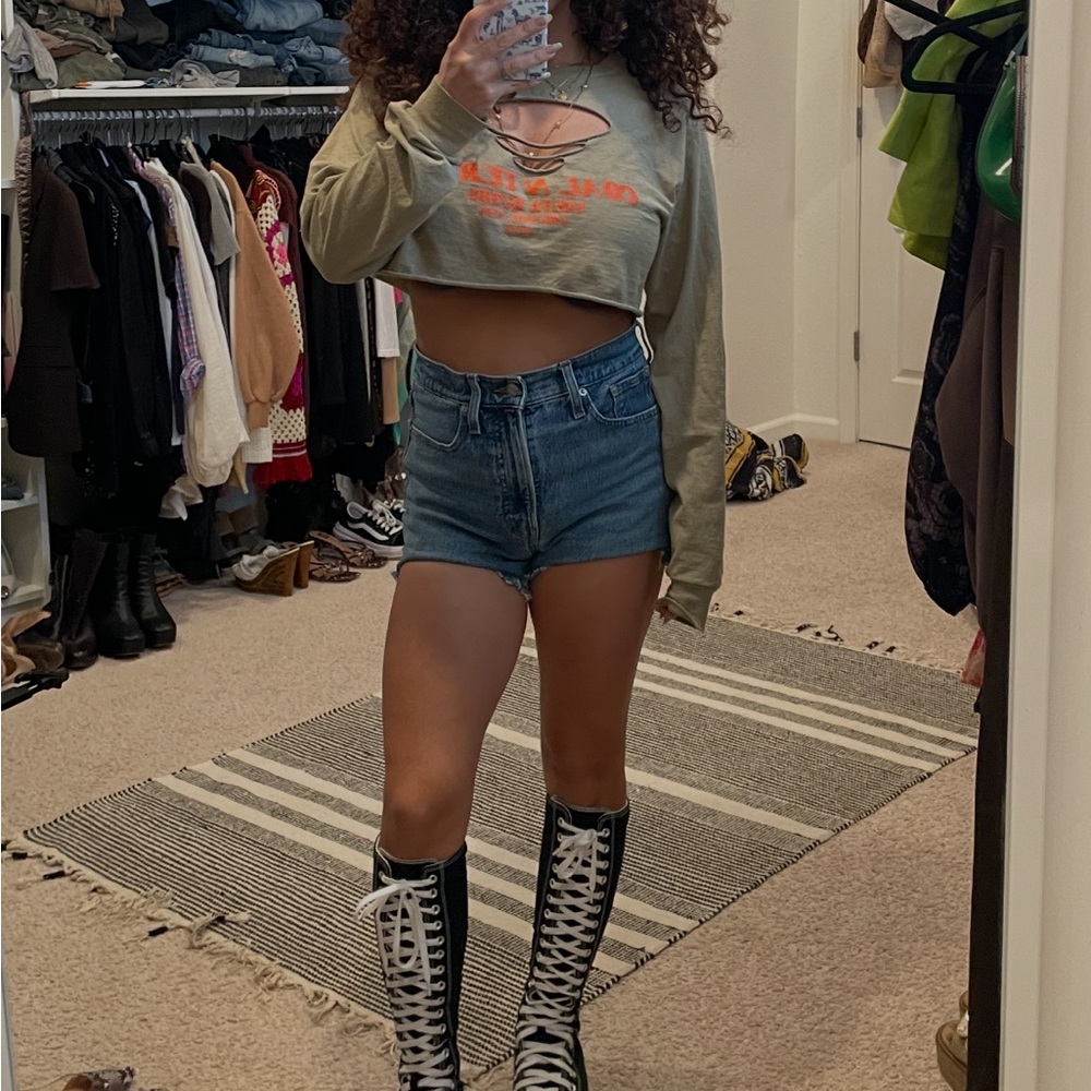 Coal N Terry crop top size S